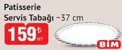 PAŞABAHÇE PATİSSERİE SERVİS TABAĞI 37 CM